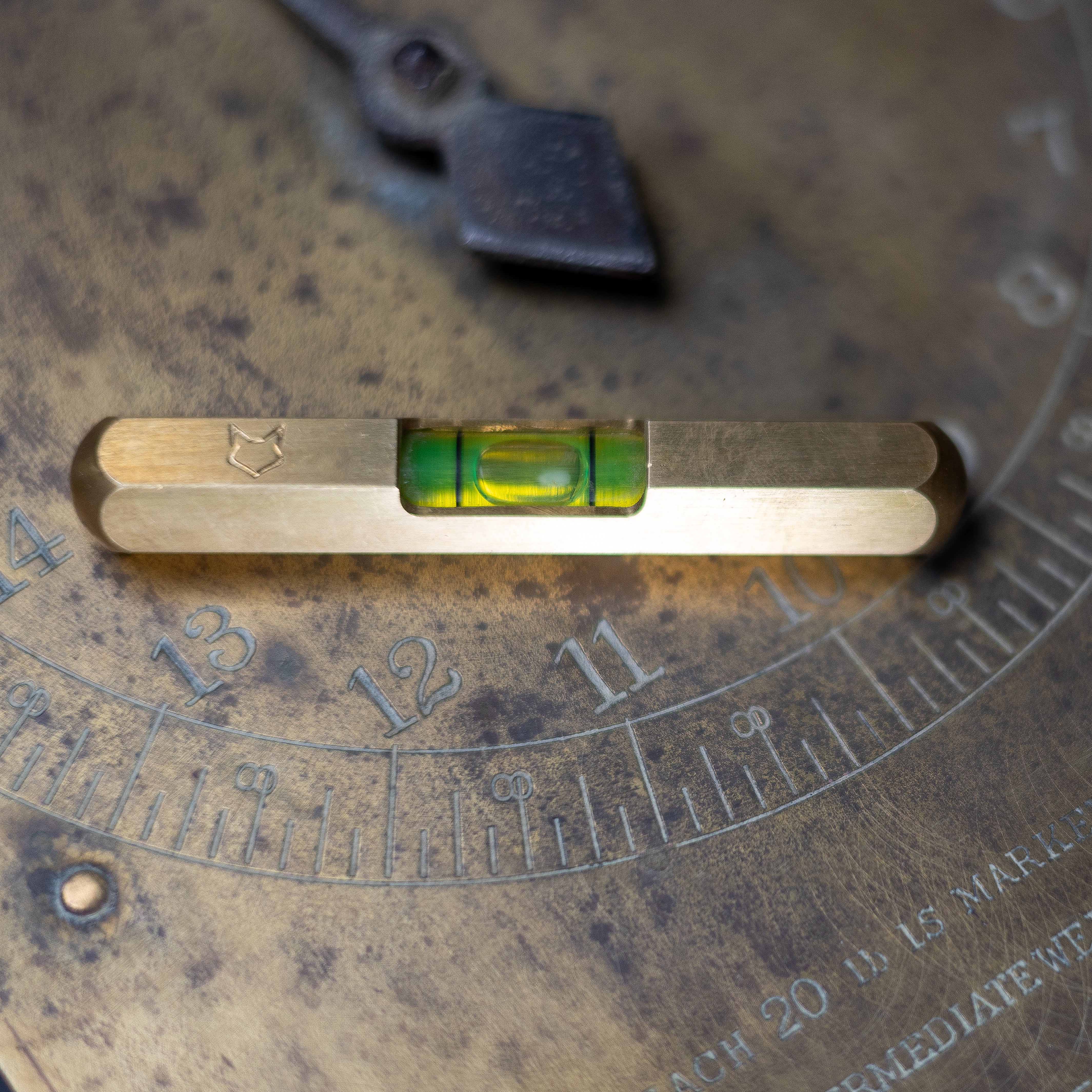 Hexi Level - Brass EDC Tool