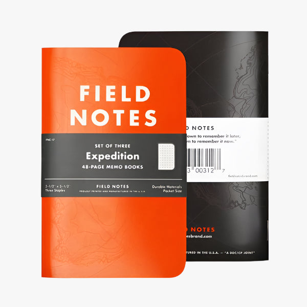 3 x Field Notes: Expedition