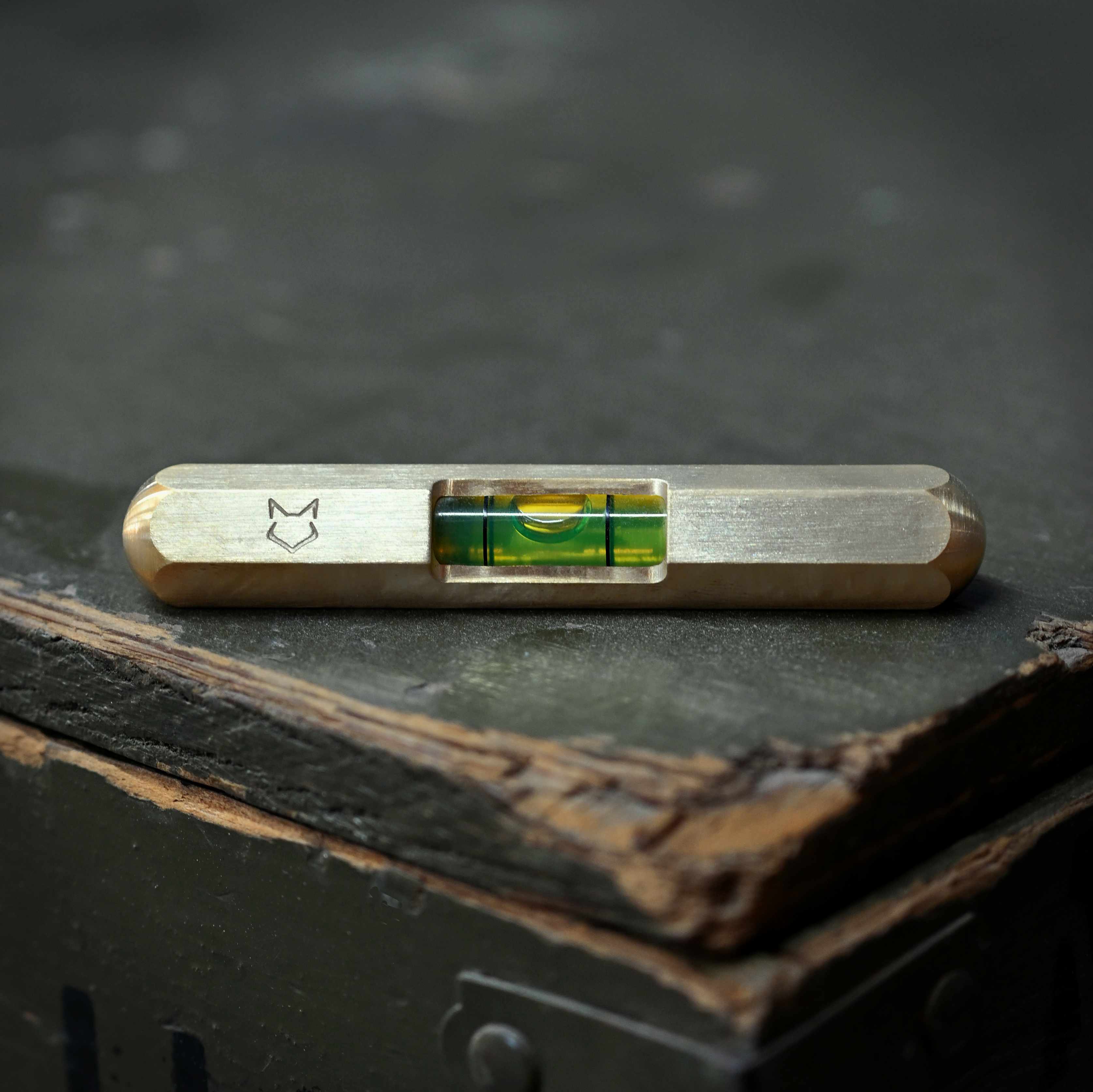 Hexi Level - Brass EDC Tool