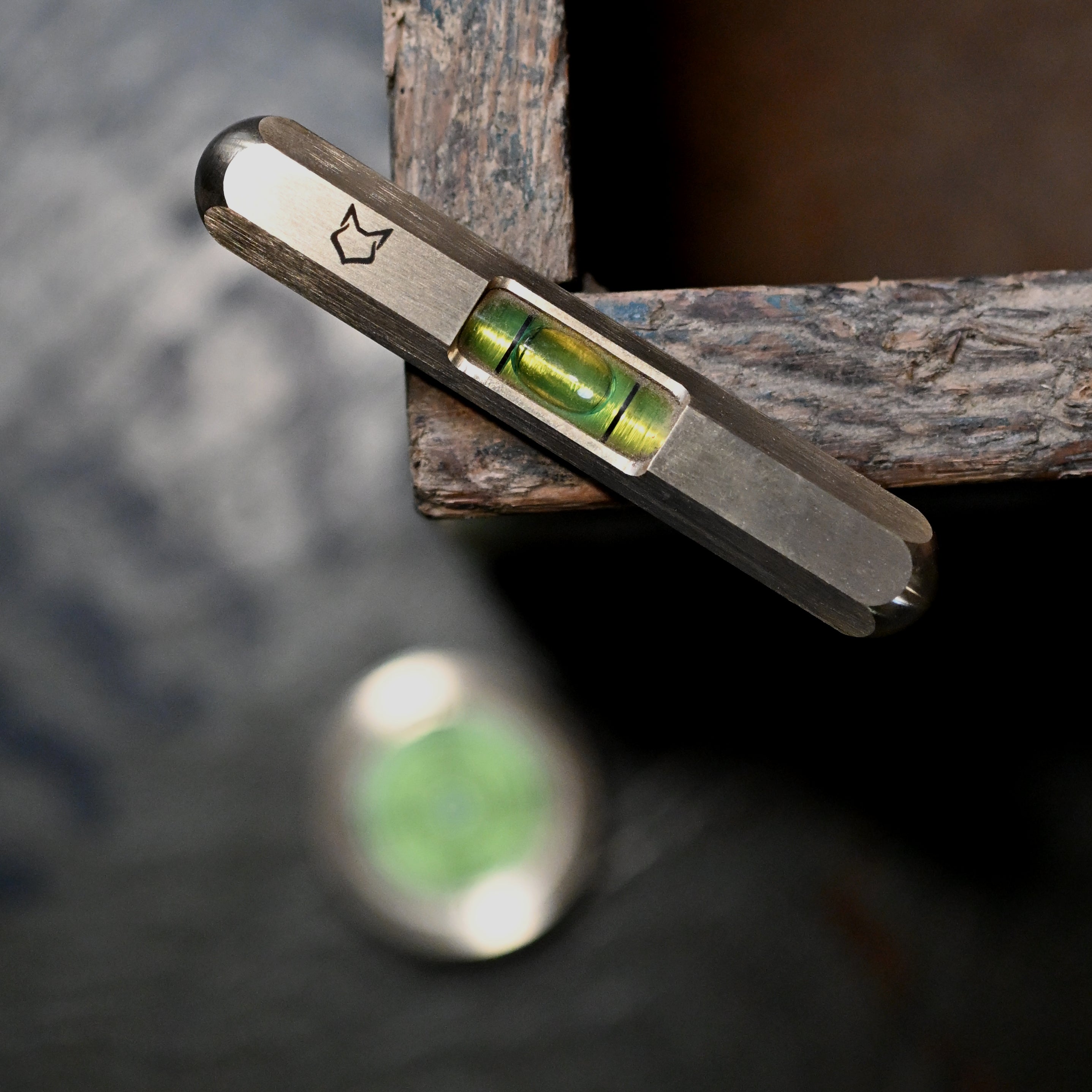Hexi Level - Brass EDC Tool