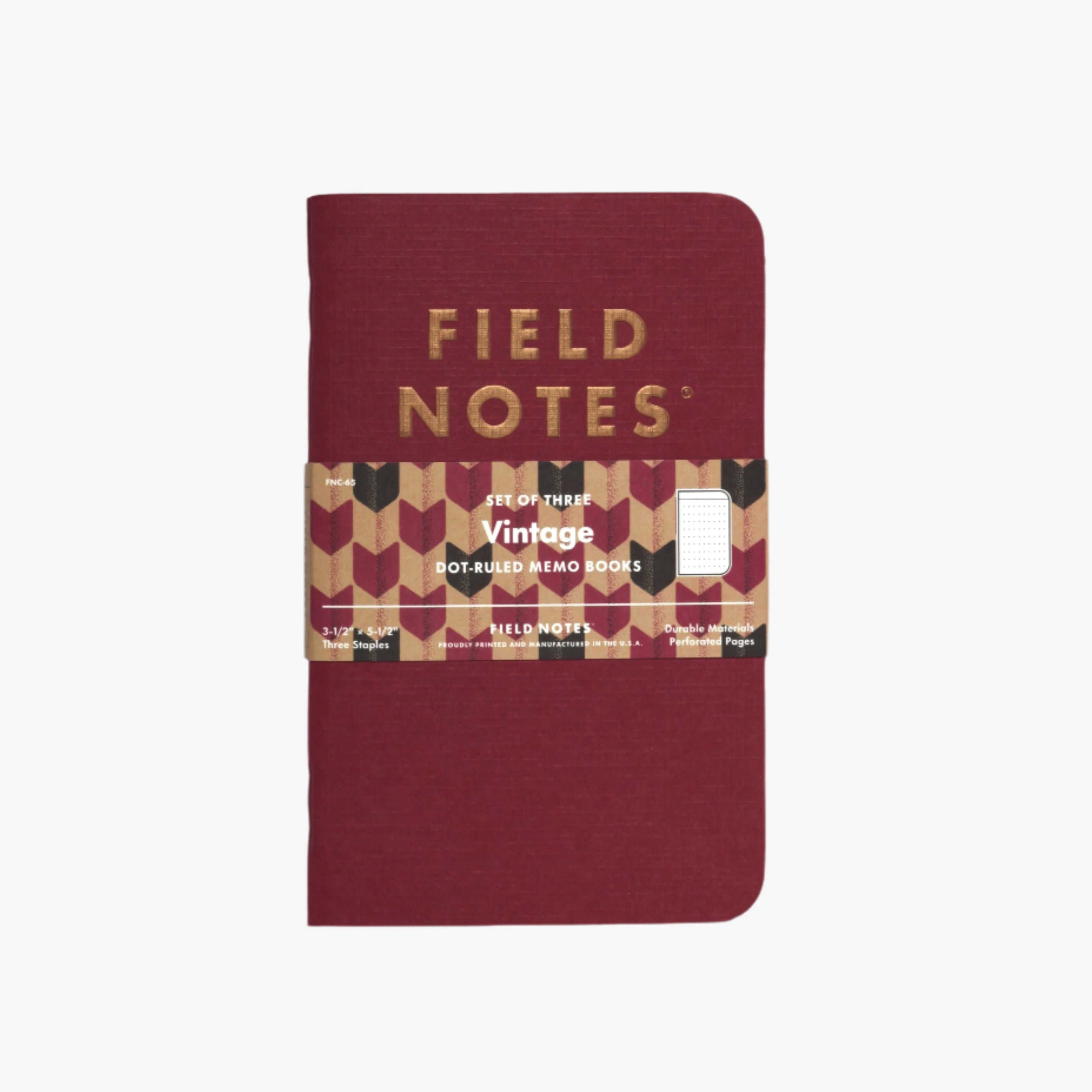 3 x Field Notes : Vintage