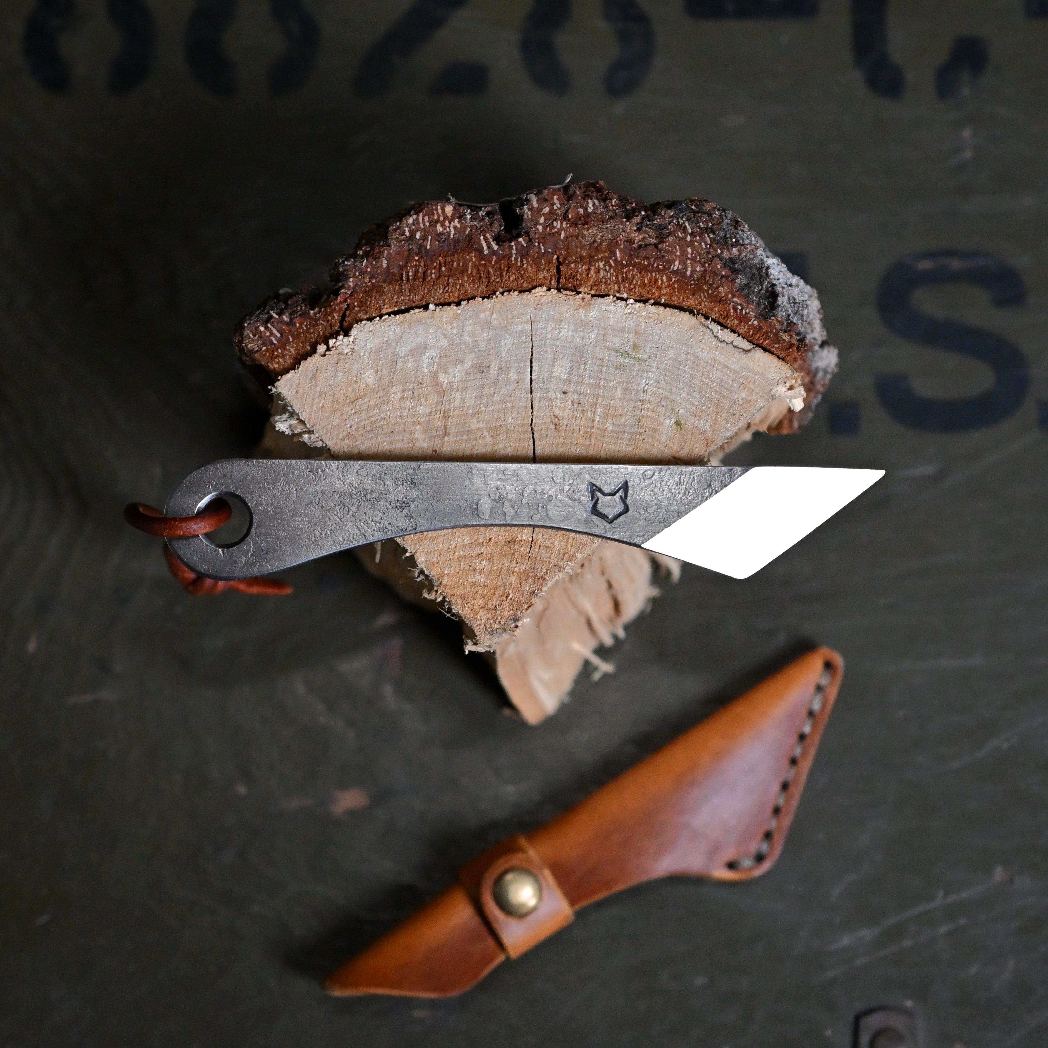 Kitsune - Kiridashi Knife (and Sheath)