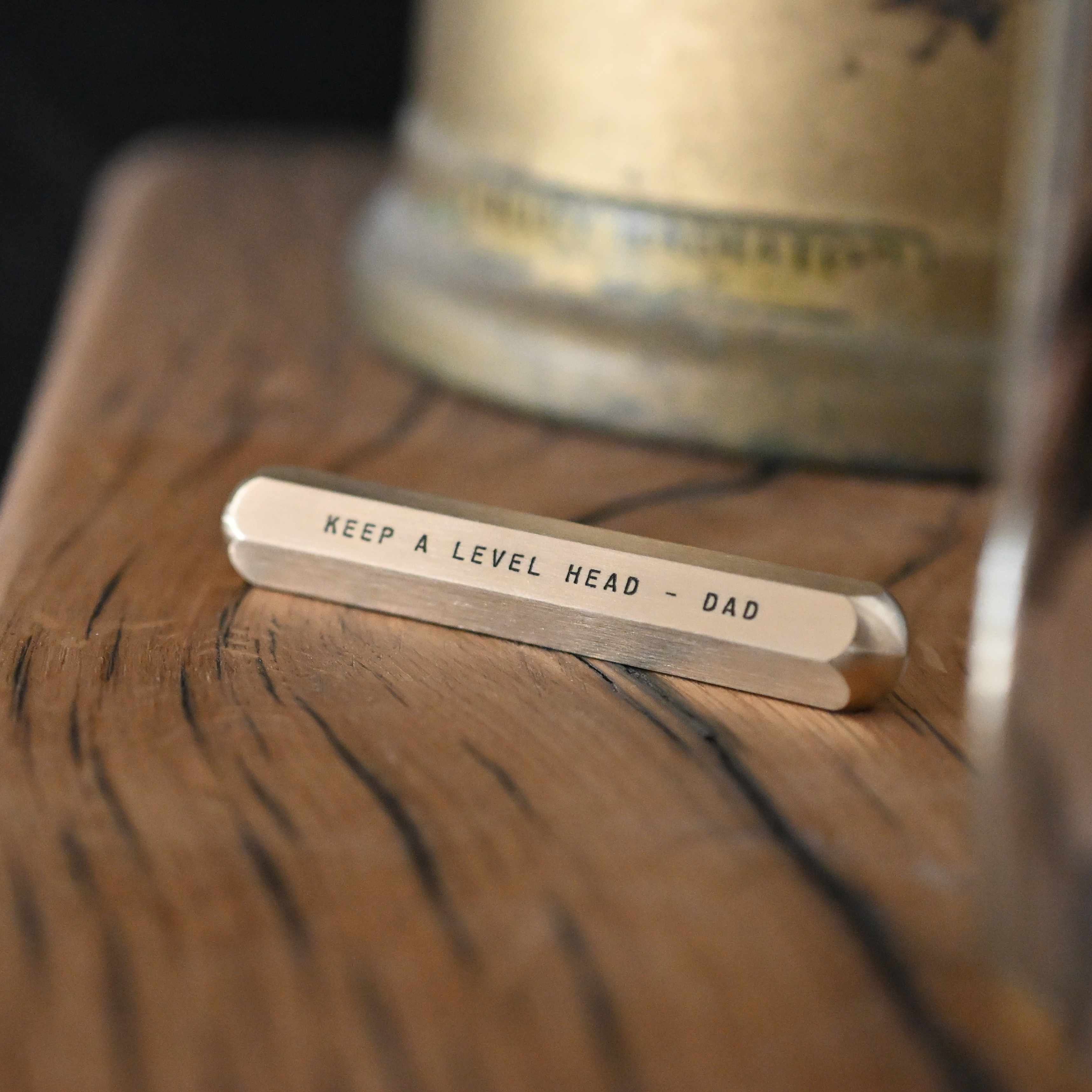 Hexi Level - Brass EDC Tool